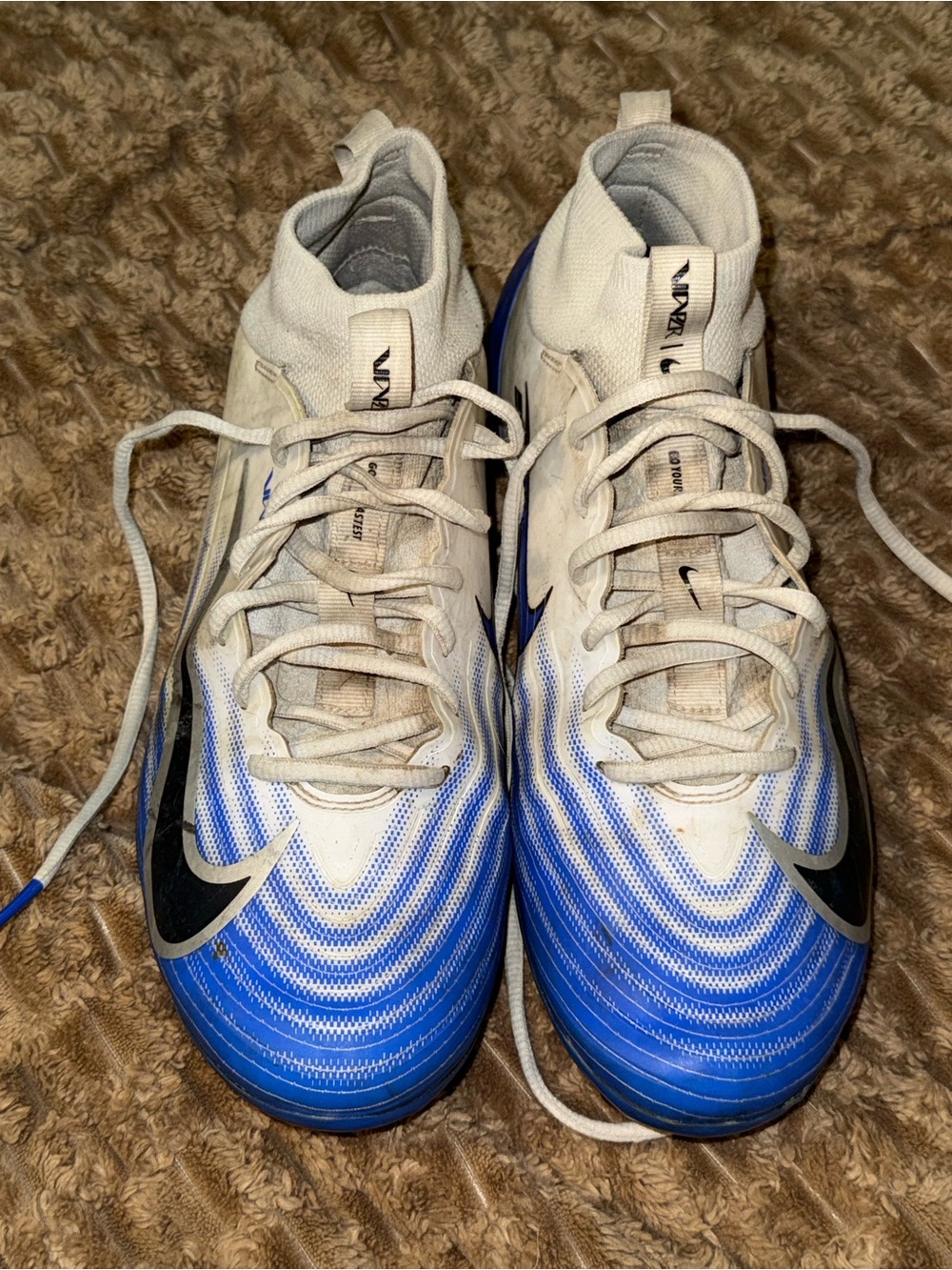 Blue Airzoom Nike Cleats Football Men’s Size 9